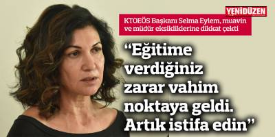 Eylem: "Eğitime verdiğiniz zarar vahim noktaya geldi. Artık istifa edin”