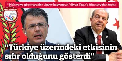 “Türkiye üzerindeki etkisinin sıfır olduğunu gösterdi”