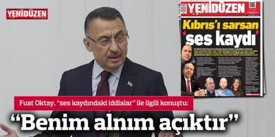 “Benim alnım açıktır”