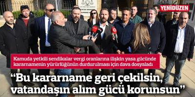 “Bu kararname geri çekilsin, vatandaşın alım gücü korunsun”