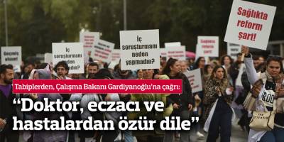 Gardiyanoğlu'na çağrı: “Doktor, eczacı ve hastalardan özür dile”
