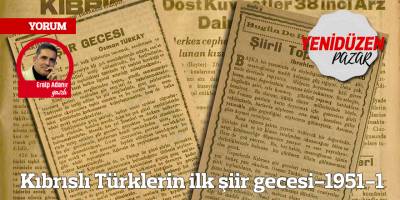 Kıbrıslı Türklerin ilk şiir gecesi-1951-1