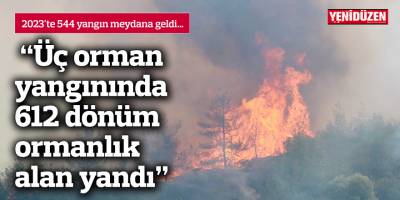 2023'te 544 yangın meydana geldi…