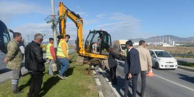 Gönyeli-Alayköy sınırlarında bulunan ana arterlerin aydınlatma çalışmaları sürüyor