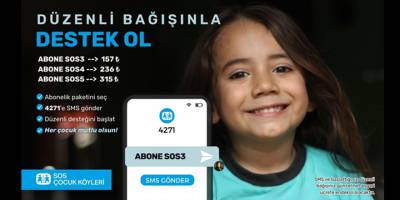 SOS Çocukköyü Derneği düzenli bağış çağrısı yaptı