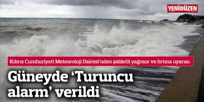 Güneyde 'Turuncu alarm' verildi