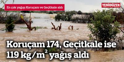En çok yağışı Koruçam aldı