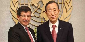 Davutoğlu, Ban ile Kıbrıs konusunu görüştü