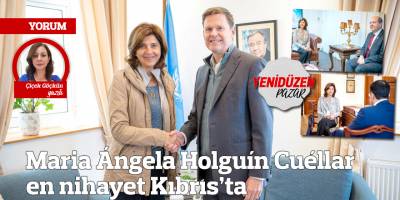 Maria Ángela Holguín Cuéllar en nihayet Kıbrıs’ta