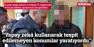 5 aylık takip sonucu 11 milyon TL değerinde 4 buçuk kiloluk uyuşturucu ele geçirildi