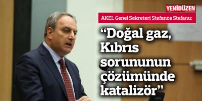 Stefanu: "Doğal gaz, Kıbrıs sorununun çözümünde katalizör"