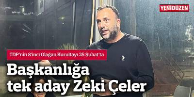 Başkanlığa tek aday Zeki Çeler