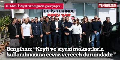 Bengihan: “Keyfi ve siyasi maksatlarla kullanılmasına cevaz verecek durumdadır”