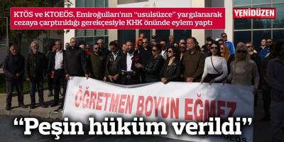 “Peşin hüküm verildi”