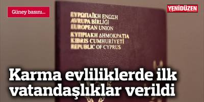 Karma evliliklerde ilk vatandaşlıklar verildi