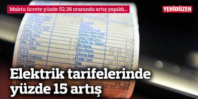 Maktu ücrete yüzde 52.38 oranında artış yapıldı