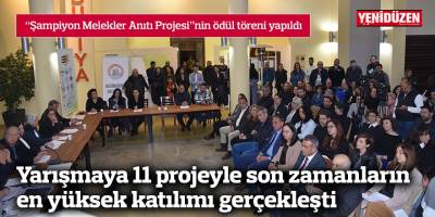 “Şampiyon Melekler Anıtı Projesi”nin ödül töreni yapıldı