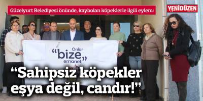 “Sahipsiz köpekler eşya değil, candır!”