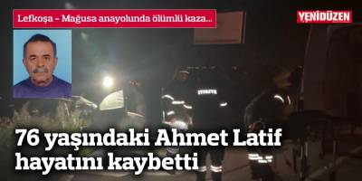 Lefkoşa - Mağusa anayolunda ölümlü kaza...