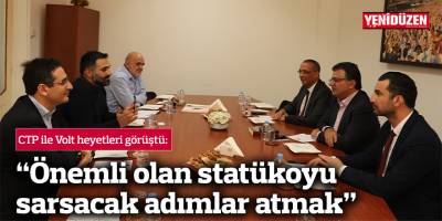 “Önemli olan statükoyu sarsacak adımlar atmaktır”