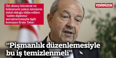 “Pişmanlık düzenlemesiyle bu iş temizlenmeli”