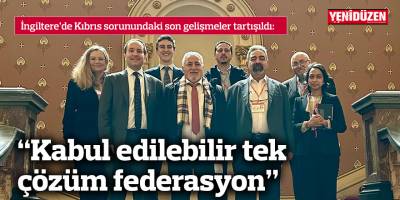 “Kabul edilebilir tek çözüm federasyon”