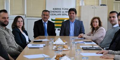 KTMMOB ile birliğe bağlı vizesi olan dört oda ve Gazimağusa Belediyesi yapı denetimi toplantısı yaptı