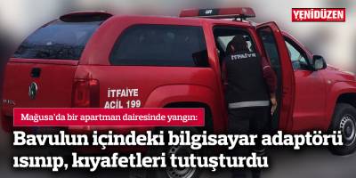 Bavulun içindeki bilgisayar adaptörü ısınıp, kıyafetleri tutuşturdu