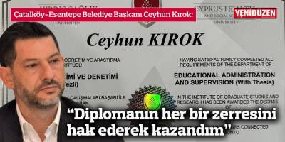 “Diplomanın her bir zerresini  hak ederek kazandım”