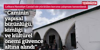 Lefkara Hamidiye Camisi’nde yürütülen koruma çalışması tamamlandı