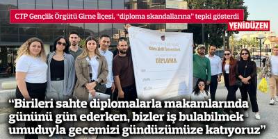 CTP Gençlik Örgütü Girne İlçesi, “diploma skandallarına” tepki gösterdi