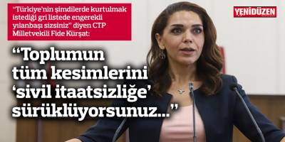“Toplumun tüm kesimlerini ‘sivil itaatsizliğe’ sürüklüyorsunuz...”