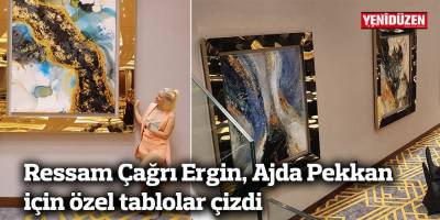 Ressam Çağrı Ergin, Ajda Pekkan için özel tablolar çizdi