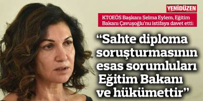 “Sahte diploma soruşturmasının esas sorumluları Eğitim Bakanı ve hükümettir”