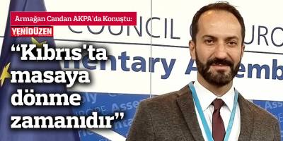 "Kıbrıs'ta masaya dönme zamanıdır"