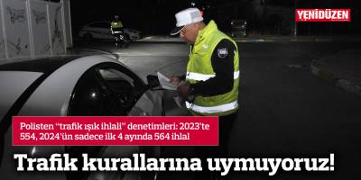 Trafik kurallarına uymuyoruz!