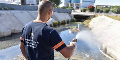 Lekoşa’da sivrisinekle kaynağından etkin biyolojik mücadele çalışmaları devam ediyor