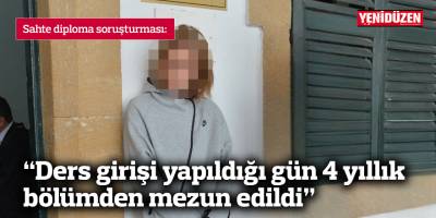 “Ders girişi yapıldığı gün 4 yıllık bölümden mezun edildi”