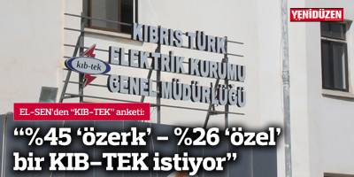 “%45 ‘özerk’ - %26 ‘özel’  bir KIB-TEK istiyor”