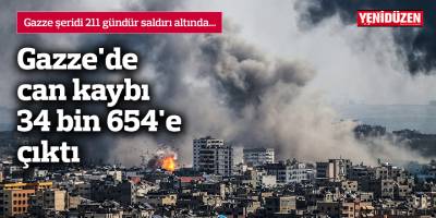 Gazze'de can kaybı 34 bin 654'e çıktı