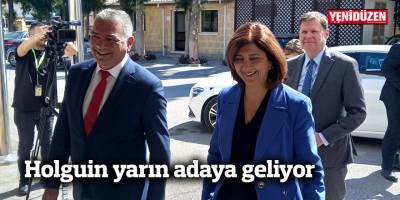 Holguin yarın adaya geliyor