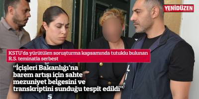“İçişleri Bakanlığı’na barem artışı için sahte mezuniyet belgesini ve transkriptini sunduğu tespit edildi”