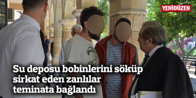 Su deposu bobinlerini söküp sirkat eden zanlılar teminata bağlandı