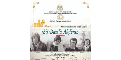 Sıla 4’ün "Bir Damla Akdeniz Notalar" kitabının tanıtımı 9 Mayıs’ta yapılacak