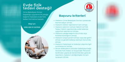 Girne Belediyesi evde fizik tedavi hizmeti vermeye başladı
