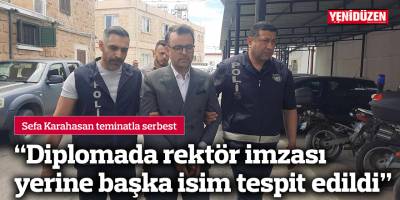 “Diplomada rektör imzası yerine başka isim tespit edildi”