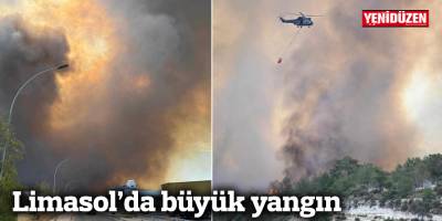 Limasol’da büyük yangın