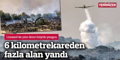 Limasol yangını: 6 kilometrekareden fazla alan yandı