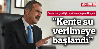 "Kente su verilmeye başlandı ancak tüm evlerdeki su akışının normal haline gelmesi pazartesi gününü bulabilir"
