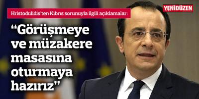 “Görüşmeye ve müzakere masasına oturmaya hazırız”